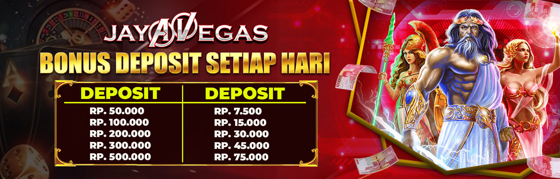 Bonus Deposit Setiap hari