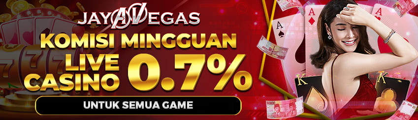 Komisi Rollingan Live Casino 0.7%